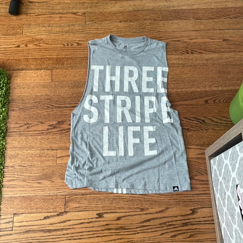 Adidas “Three Stripe Life” Muscle Tank Top
